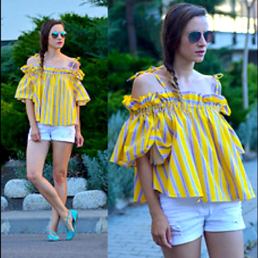 Chicwish Cold Shoulder Top - Picture 2 of 16